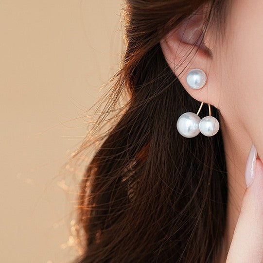 Retro Pearl Cherry Earrings