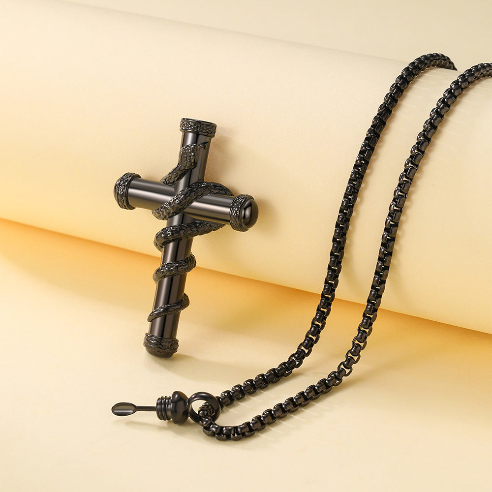 18k Gold Clavicle Detachable Cross Necklace