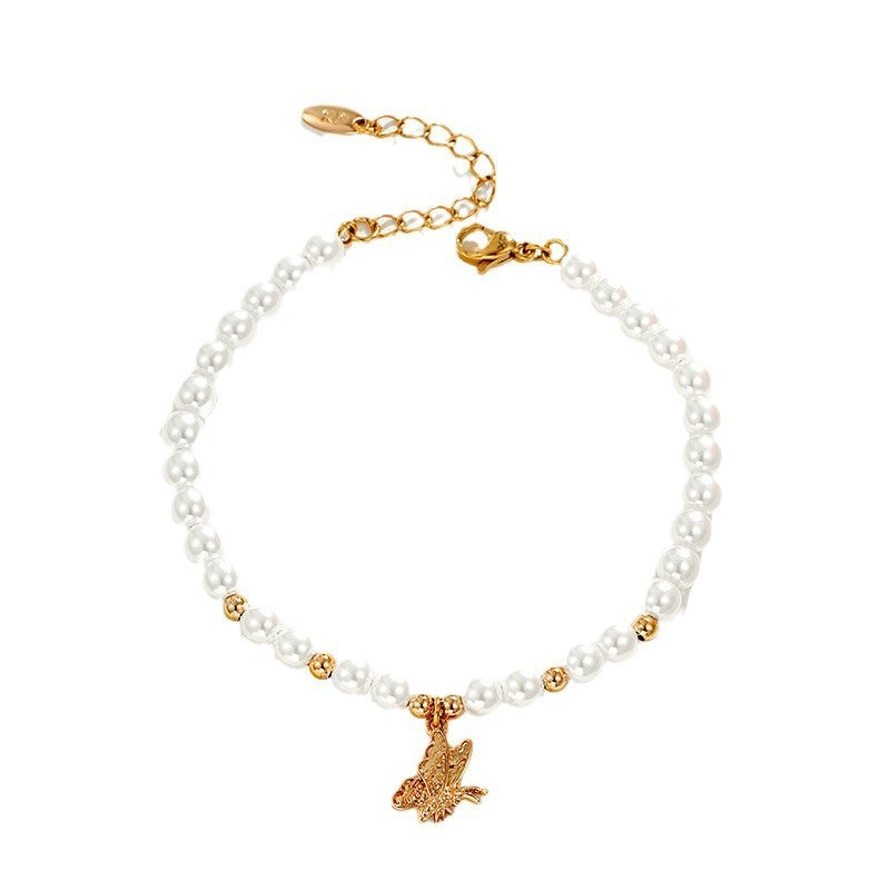 Butterfly Vintage High-grade Pearl Bracelet