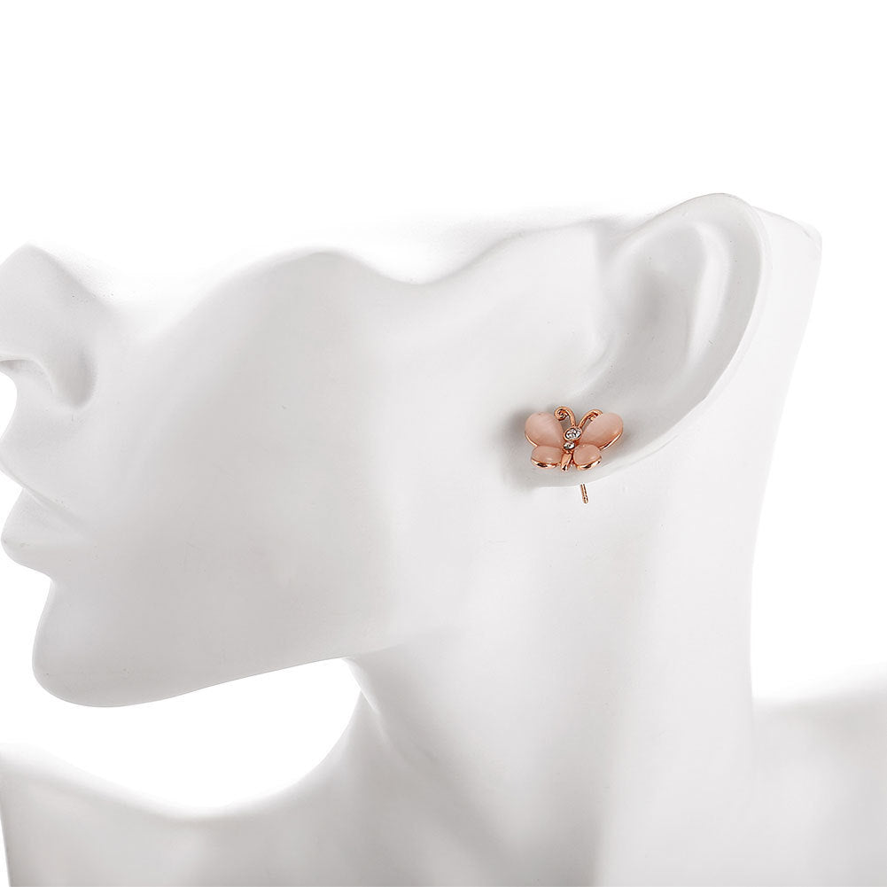 Pearly Butterfly Earrings