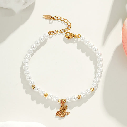 Butterfly Vintage High-grade Pearl Bracelet