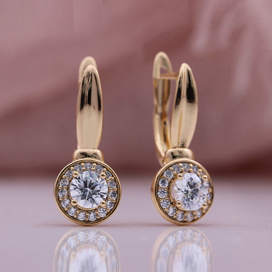 Rose Gold Diamond Earrings