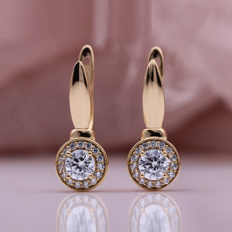 Rose Gold Diamond Earrings