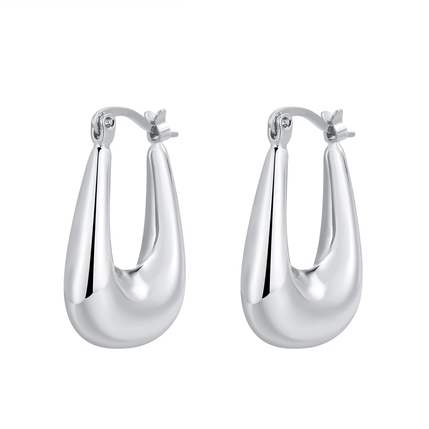 European And American Cold U Shaped Earrings