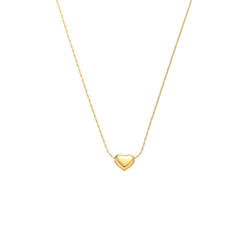 Simple Gold Clavicle Love Necklace