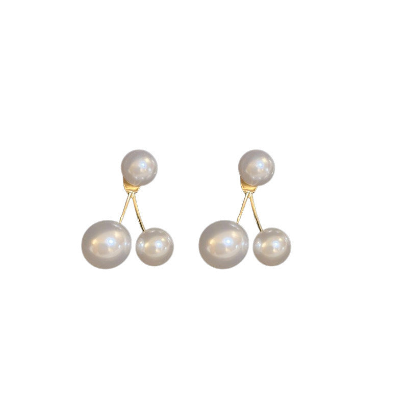 Retro Pearl Cherry Earrings