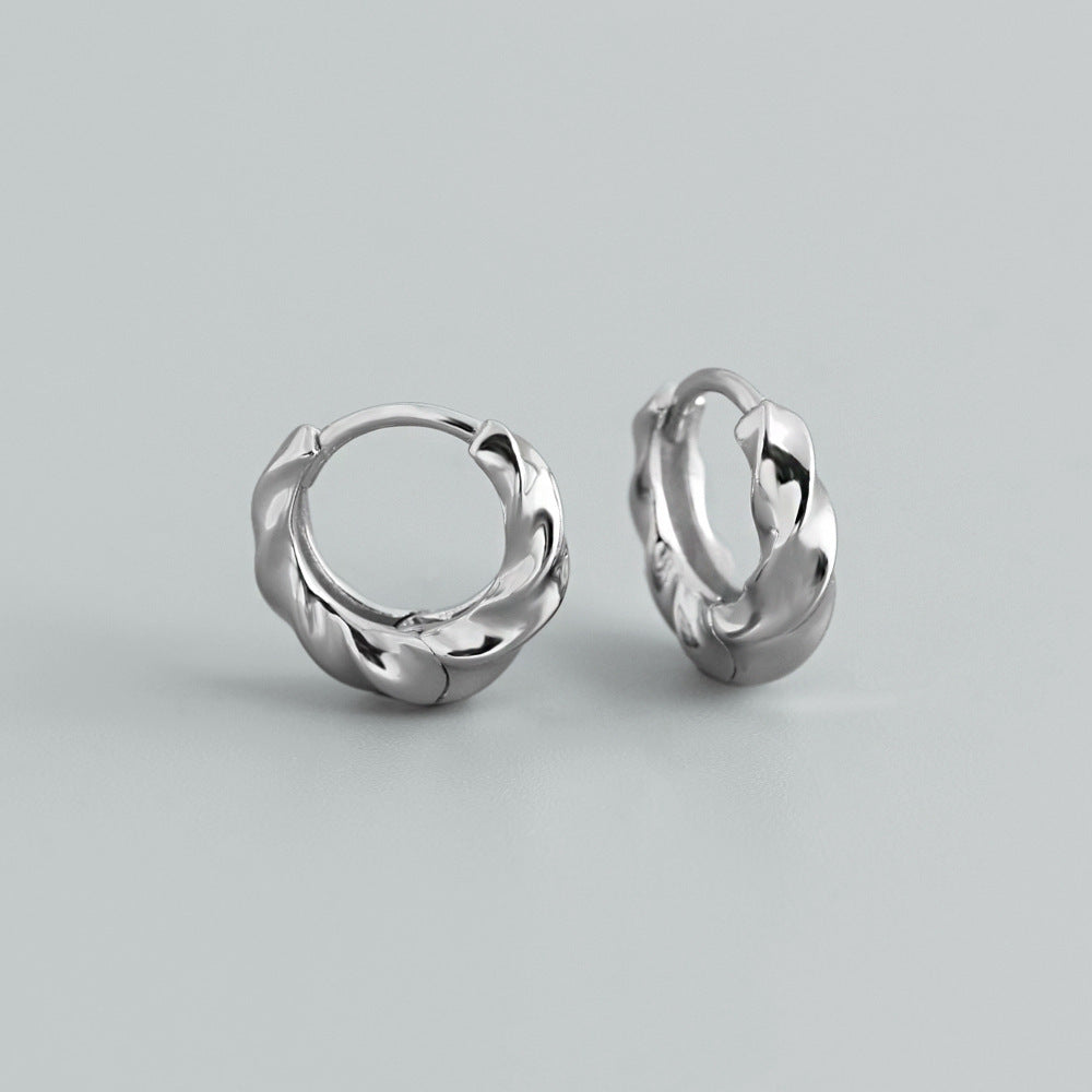 Golden Circle Twisted High Sense Earrings