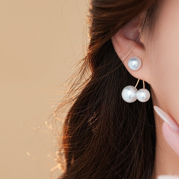 Retro Pearl Cherry Earrings