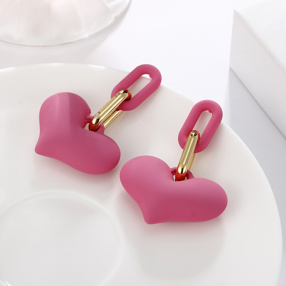 Candy Colored Love Earrings