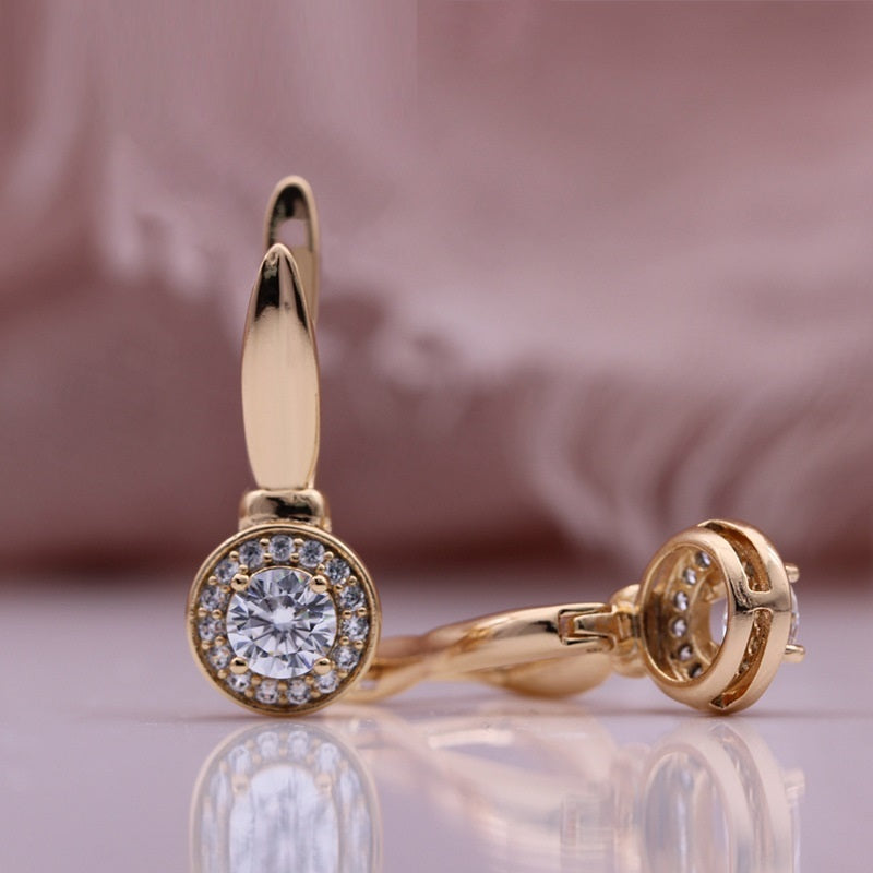 Rose Gold Diamond Earrings