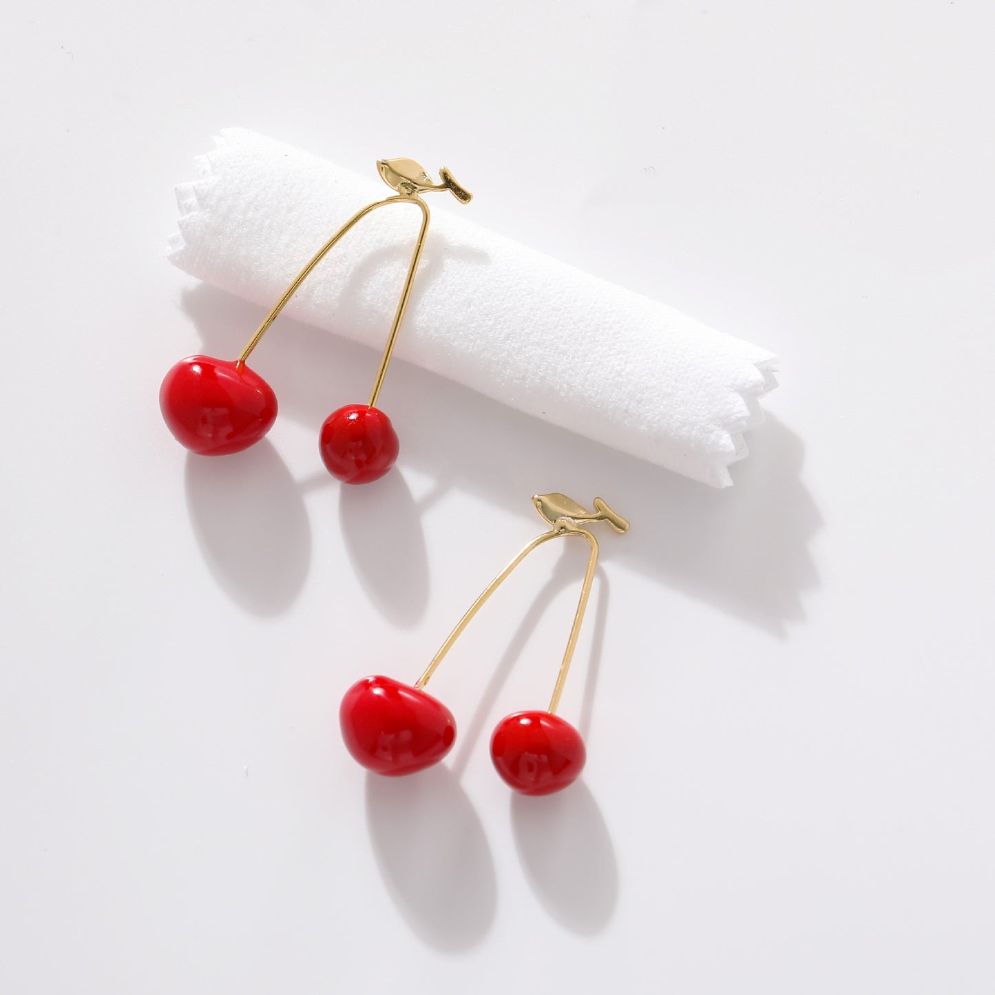 Morandi Glazed Cherry Shaped Earrings