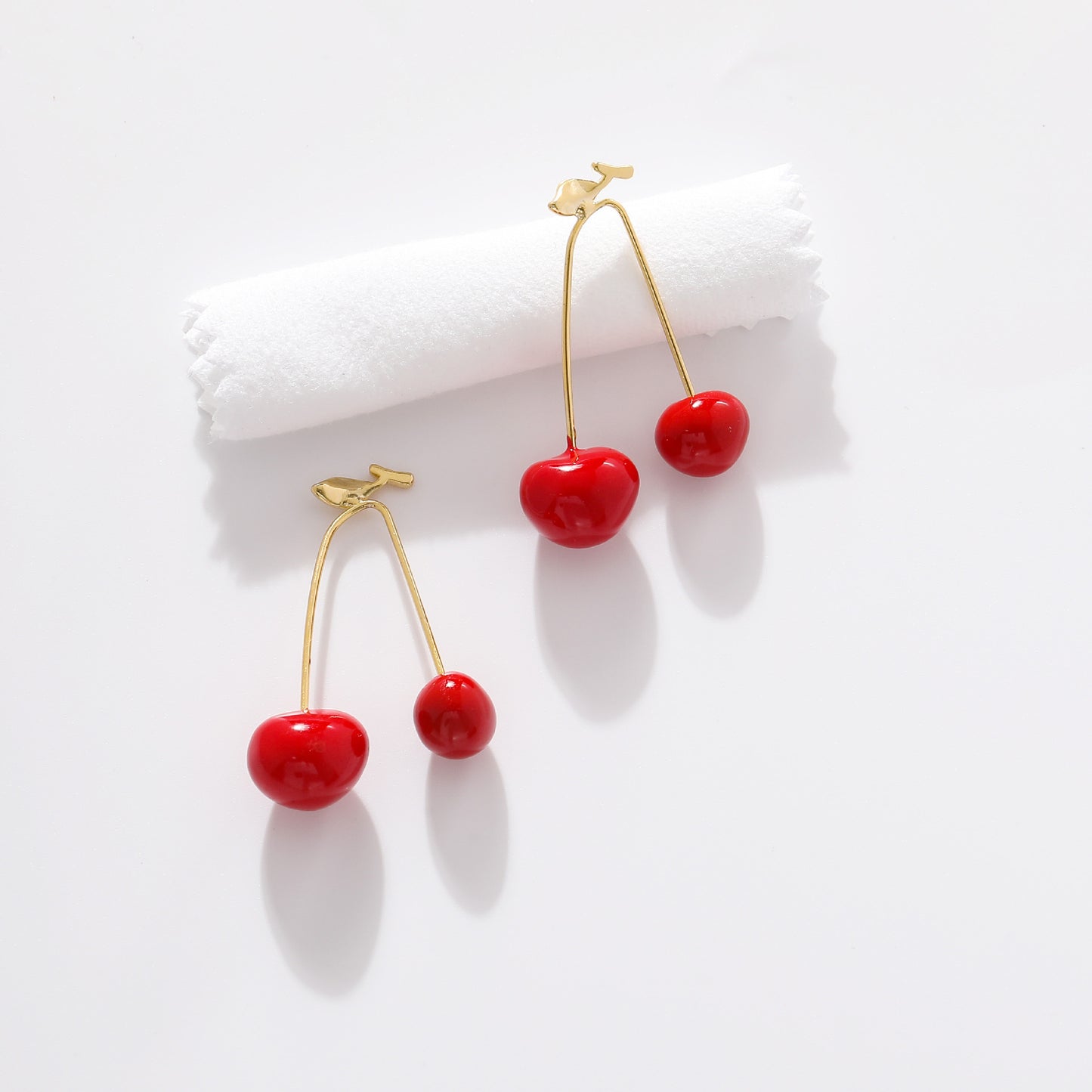 Morandi Glazed Cherry Shaped Earrings